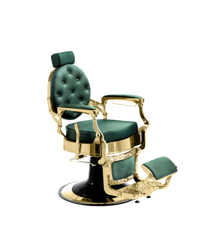 Poltrona da Barbiere Mae Gold Green