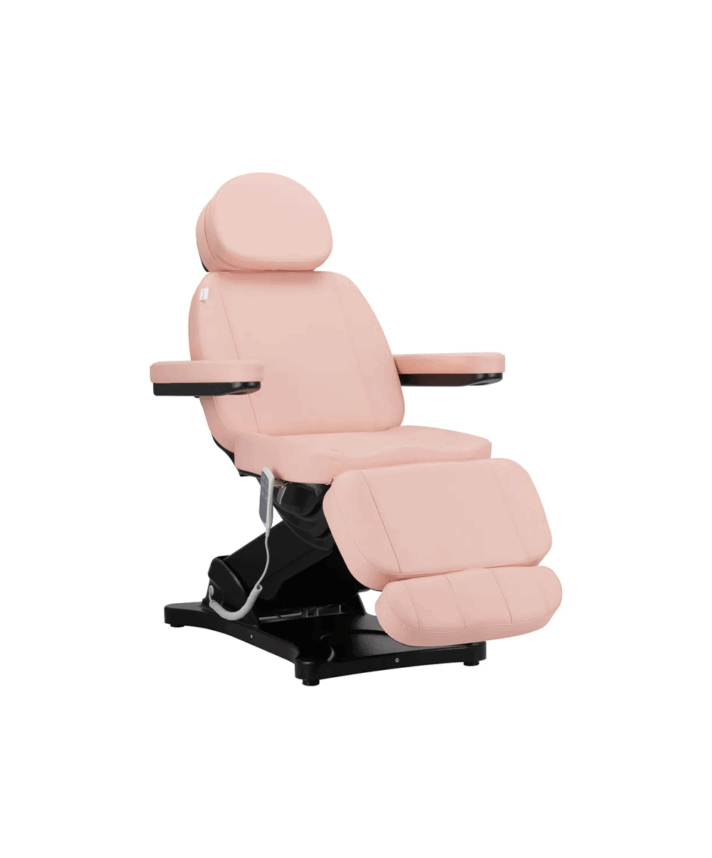 Poltrona Lettino Sillon Rosa Elettrica a 3 Motori per Estetica